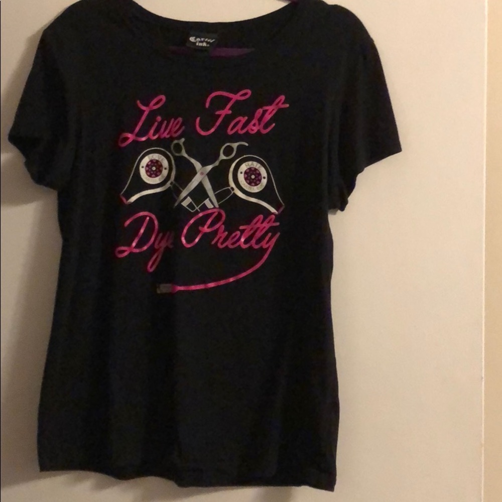 Hairstylist black T-shirt xxl